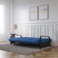 Full 6" Futon Mattress - The Twillery Co.® Lathrop Thermobonded High Density Polyester Fill in Blue | 75 H x 54 W 6 D Wayfair