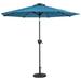 Arlmont & Co. Crissyfield Solar Lighted 9' Market Umbrella Metal in Green/Blue/Navy | Wayfair 2E8112971A564D91B71FF4CFB970FA8C