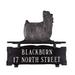 Montague Metal Products Inc. Yorkshire Terrier 2-Line Lawn Address Sign Metal | 12.25 H x 14.75 W x 0.32 D in | Wayfair CMSO-2-61