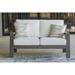 Signature Design by Ashley Tropicava Outdoor Poly All Weather Loveseat - 57.87" W x 33.62" D x 37.2" H