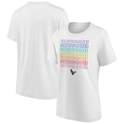 Houston Texans Pride Graphic T-Shirt – Weiß – Damen Image