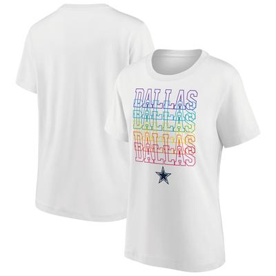 Dallas Cowboys Pride Graphic T-Shirt – Weiß – Damen Image