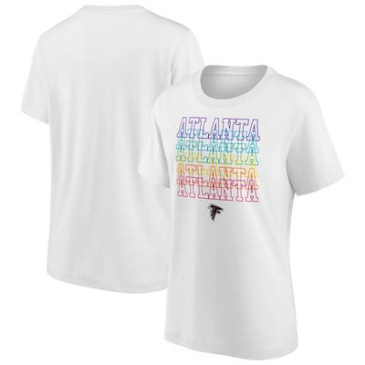 Atlanta Falcons Pride Graphic T-Shirt – Weiß – Damen Image