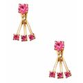 Kate Spade Jewelry | Kate Spade Dainty Sparklers Jacket Earrings Fuchsia | Color: Gold/Pink | Size: Os