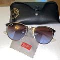 Ray-Ban Accessories | Flawless Ray Ban “Erika” Hard To Find Gunmetal Frame Rb3539 | Color: Brown/Gray | Size: Os