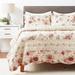 Antique Rose Quilt And Pillow Sham Set by Greenland Home Fashions in Multi (Size 2PC TWIN/XL)