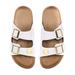 Women's FOCO New York Islanders Double-Buckle Sandals