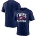 Men's Fanatics Branded Heathered Navy Minnesota Twins Badge of Honor Tri-Blend T-Shirt