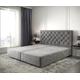 DELIFE Boxspringgestell Dream-Great 180x200 cm Mikrofaser Taupe, Bettgestelle