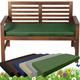 Garden Bench Cushion – 3 Seater Bench Seat Pad – 143 x 52 CM – 6 CM Thick – Weather & Water Resistance Fabric – Long Garden Chair Patio Pub Furniture Cushion Outdoor/Indoor (3 SEATER, GREEN)
