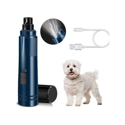 Casfuy LED Light Electric Dog & Cat Nail Grinder, Blue