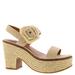 Lucky Brand Yidris Platform Sandal - Womens 10 Tan Sandal Medium