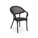 Casual Decore Stacking Patio Dining Armchair Bali Plastic/Resin/Sling in Black | 33 H x 19 W x 21 D in | Wayfair 0634240026171