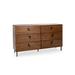 Omosa House Archie 6 Drawer 56" W Solid Wood Double Dresser Wood in Brown | 56 W in | Wayfair W30-109677F17R02