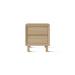 Omosa House Dia 22.25" Tall 2 - Drawer Solid Wood Nightstand Wood in Orange | 22.25 H x 20 W x 16 D in | Wayfair W30-109710F08