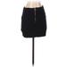 Shein Casual Bodycon Skirt Mini: Black Solid Bottoms - Women's Size Small