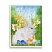 Stupell Industries Happy Easter Spring Bunny Rabbit Phrase Ba ChicksSheri H Wood in Blue/Brown/Green | 14 H x 11 W x 1.5 D in | Wayfair