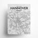 17 Stories Hannover City Map Graphic Art Paper in Gray/White | 24 H x 18 W x 0.05 D in | Wayfair 433099A246F54C829D0B341ADD56AE7D