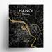 17 Stories Hanoi City Map Graphic Art Paper in Black | 20 H x 16 W x 0.05 D in | Wayfair 1146FF5F4EED4FE9A4B3A71B8B34C158