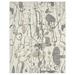 White 36 x 24 x 0.25 in Area Rug - Orren Ellis ARTWRKS Abstract Area Rug in Grays & Neutrals | 36 H x 24 W x 0.25 D in | Wayfair