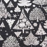 Metallic Christmas Trees 17-inch Pillow Gray