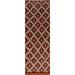 Geometric Modern Moroccan Hallway Rug Runner Hand-knotted Wool Carpet - 3'2" x 13'0"