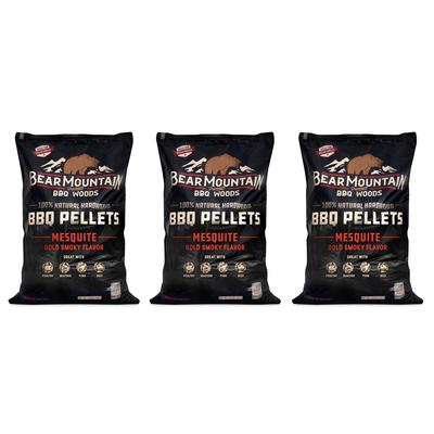 Bear Mountain BBQ Premium All Natural Hardwood Mesquite Smoker Pellets (3 Pack) - 20