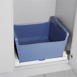 Hailo Universaltablar 3271002 mit Wäschekorb Auszug 60er Ordnungsmodul blau weiß Image