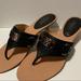 Coach Shoes | Authentic Coach Alberta Black Leather Sandals, Size 10 | Color: Black/Tan | Size: 10