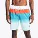 Nautica Men's 8" Big & Tall Sustainably Crafted Colorblock Ombre Swim Bright White, 2XLT