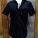 Converse Tops | Converse One Star Women's Black Short Sleeve Button Down Top | Size Small | Color: Black | Size: S