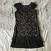 Jessica Simpson Dresses | Jessica Simpson Lace Dress. Black Size 4 | Color: Black/Cream | Size: 4