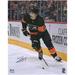 Travis Sanheim Philadelphia Flyers Autographed 16" x 20" Black Alternate Jersey with Puck Photograph