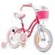 RoyalBaby Stargirl Kinderfahrrad Mädchen Fahrrad mit Stützräder Fahrrad 12 Zoll Rosa