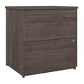 Universel 28W Standard 2 Drawer Lateral File Cabinet in medium gray maple - Bestar 165600-000141