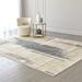 Gray/White 108 x 72 x 0.78 in Area Rug - Global Views Art Rug-Grey, Bamboo | 108 H x 72 W x 0.78 D in | Wayfair 9.93653