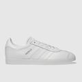 adidas gazelle leather trainers in white