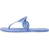 Lauren Ralph Lauren, Zehentrenner Audrie Jelly-Sandals-Flat Sandal in hellblau, Sandalen für Damen Gr. 39