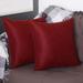 Honey Set of 2 Decorative Throw Pillow Cover Solid Color