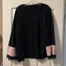 Zara Sweaters | Black And Pink Zara Crewneck | Color: Black/Pink | Size: M