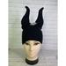 Disney Accessories | Disney Villains Maleficent Horns Knit Black Beanie Hat Cap Adult Osfm Cosplay | Color: Black | Size: Os