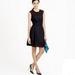 J. Crew Dresses | J. Crew Perforated A-Line Black Dress Size 0 | Color: Black | Size: 0