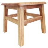 Millwood Pines Blount 12.25" Tall 1 - Step Solid Wood Step Stool Wood in White | 12.75 W x 12.75 D in | Wayfair 81C3BE31045141868E41907A653C3D01