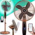 Kesser - Ventilatore da piedistallo in metallo con telecomando Funzione app Timer Wifi Ventilatore