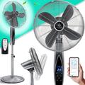 Kesser - Ventilatore da piedistallo in metallo con telecomando Funzione app Timer Wifi Ventilatore