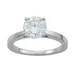 Charles & Colvard 14k White Gold 1 9/10 Carat T.W. Lab-Created Moissanite Solitaire Engagement Ring, Women's, Size: 7