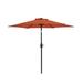 Arlmont & Co. Ganiats 90" Market Umbrella Metal in Orange | 92.9 H x 90 W x 90 D in | Wayfair 912896F973844F38B8258C31B61FA895