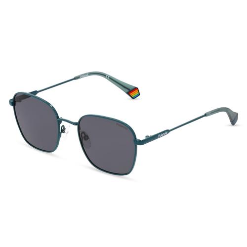 Polaroid PLD 6170/S Unisex-Sonnenbrille Vollrand Eckig Metall-Gestell, blau