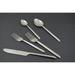 Vibhsa Silver Stainless Steel Flatware Set of 20 PC (Modern, Glossy)