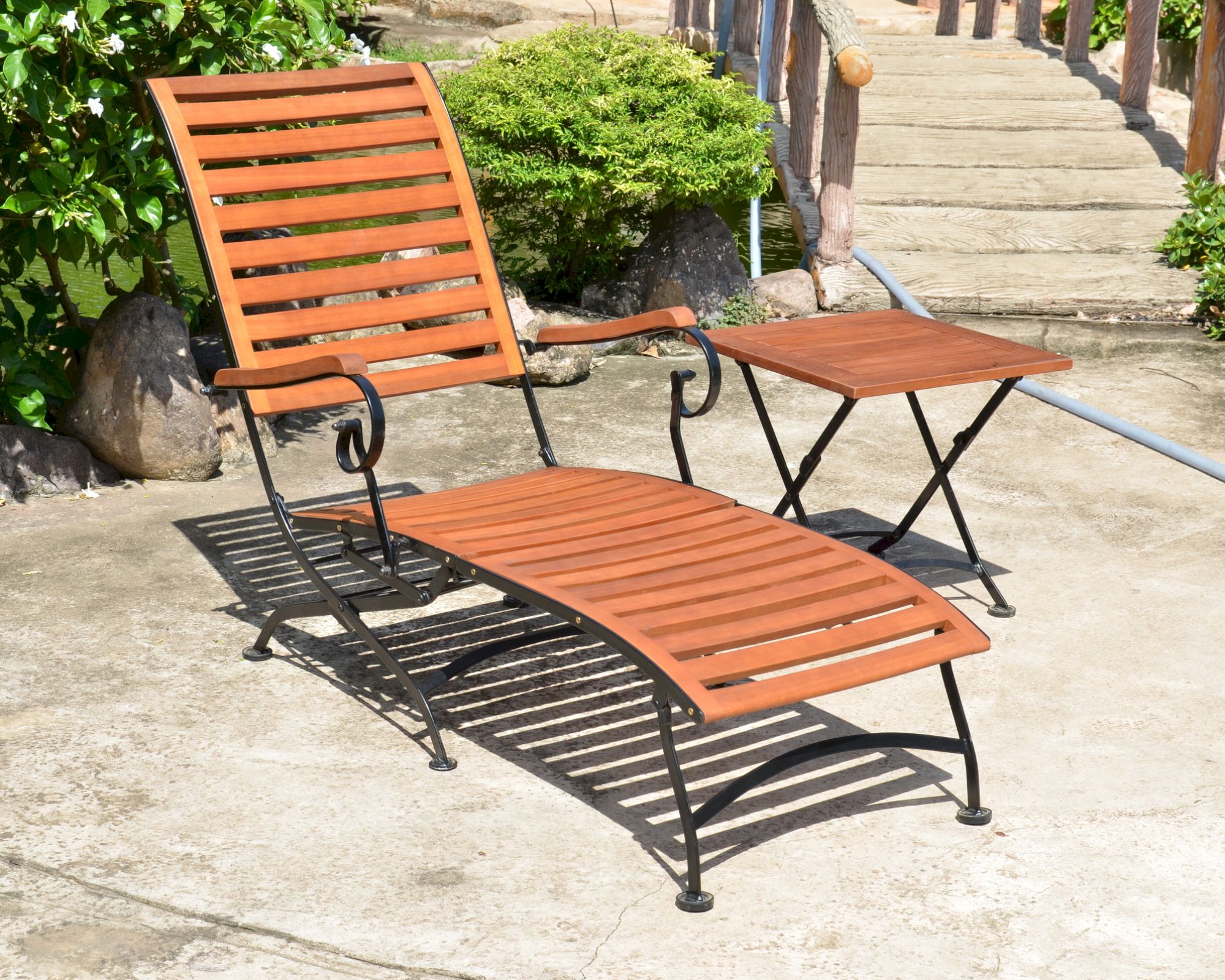 GartenZeit »Wien« Deckchair geölt Image